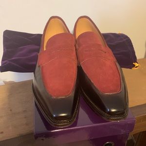 Custom made men’s size 10M two tone dress shoes